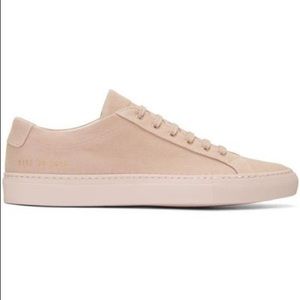 Common Projects Pink Canvas Achilles Low Sneaker
